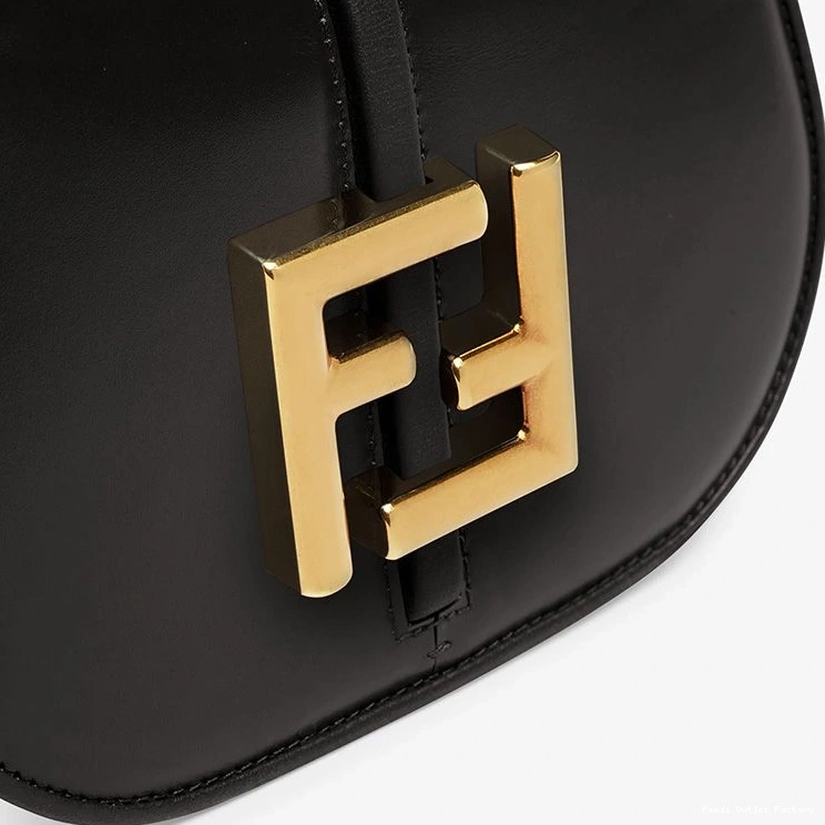 Affordable HOT Bag Calf Fendi Leather C'mon In Mini Black 0821